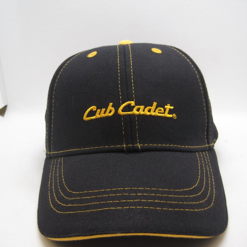 Black and Yellow Club Cadet 100 Percent Cotton Baseball Hat New Never worn